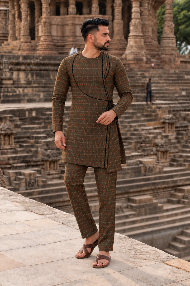 ANGRAKHA KURTA FULL SLEEVE