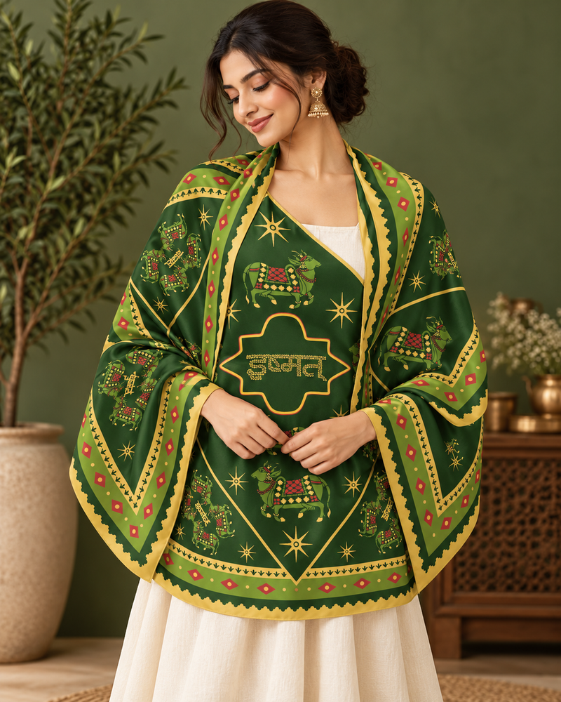 HERITAGE GREEN SCARF